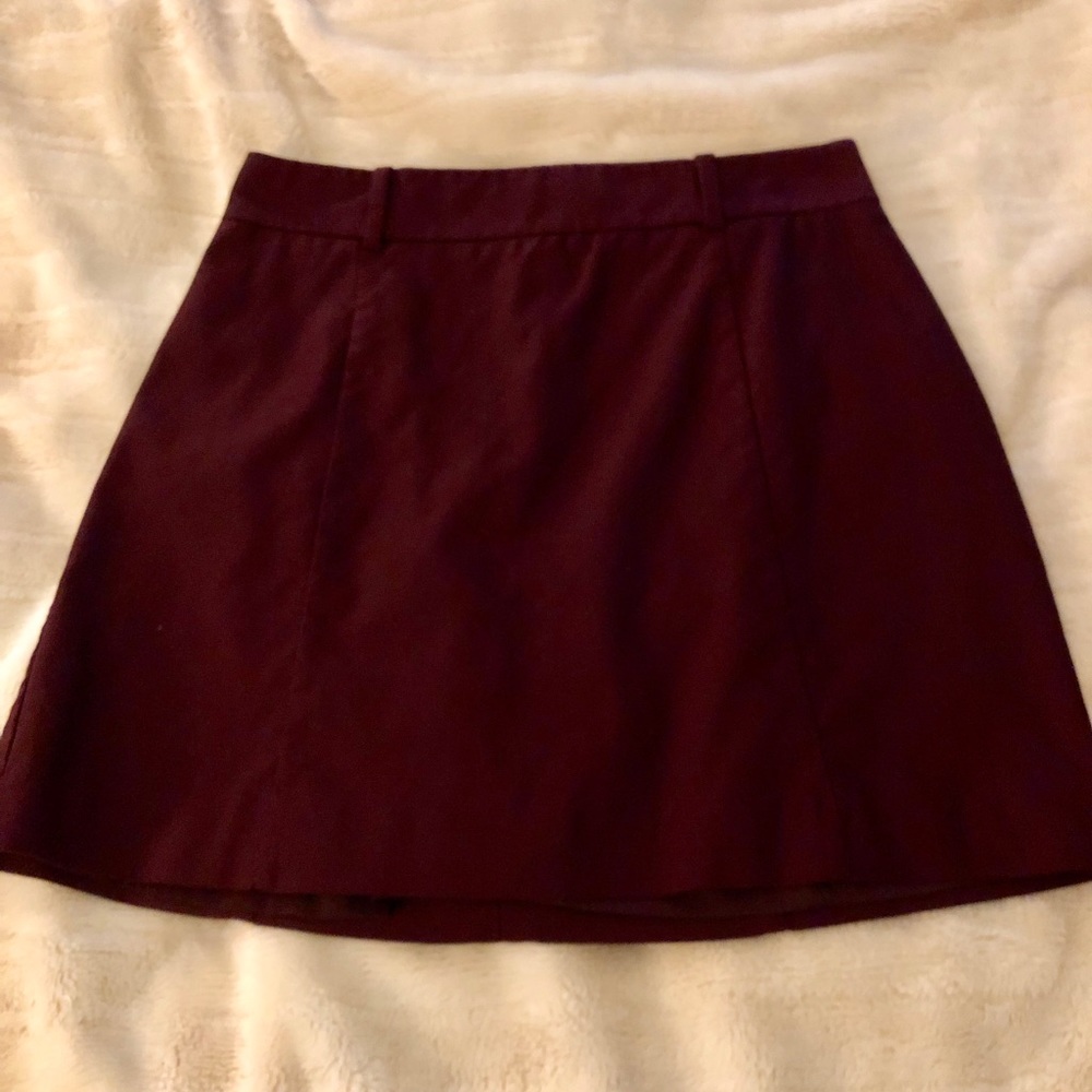 Wine colored skirt